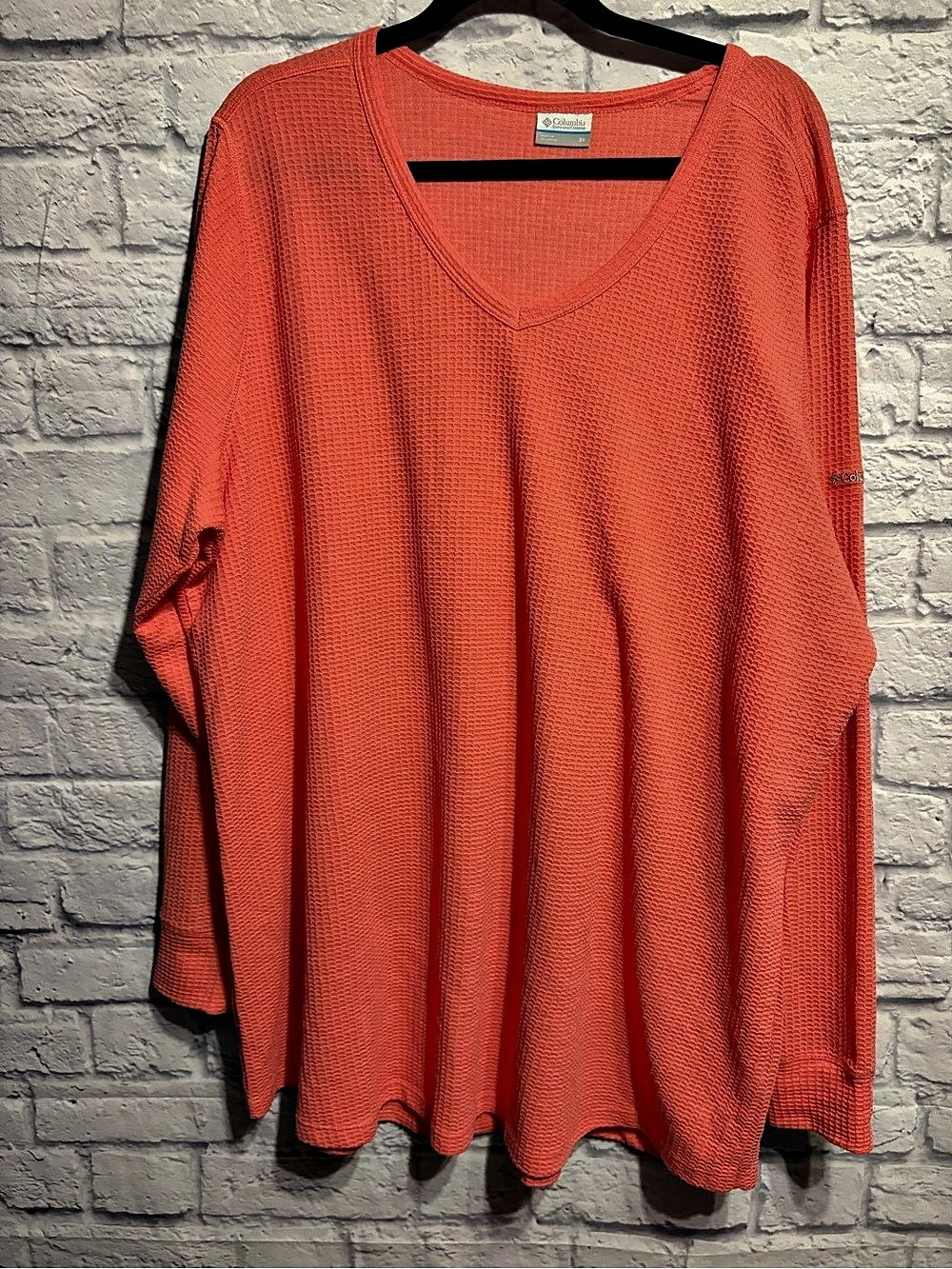 Columbia Orange V-Neck Tunic Like New 3X